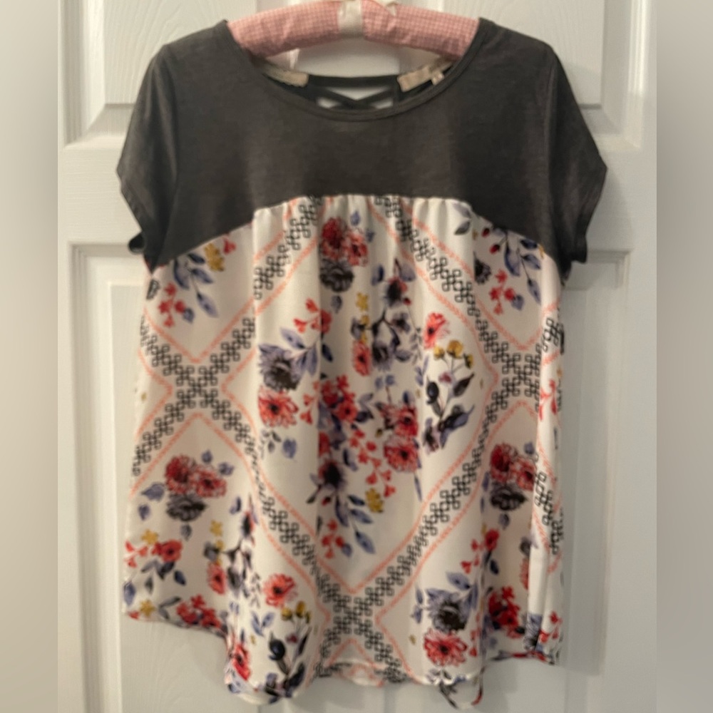 Rewind babydoll cap sleeve top